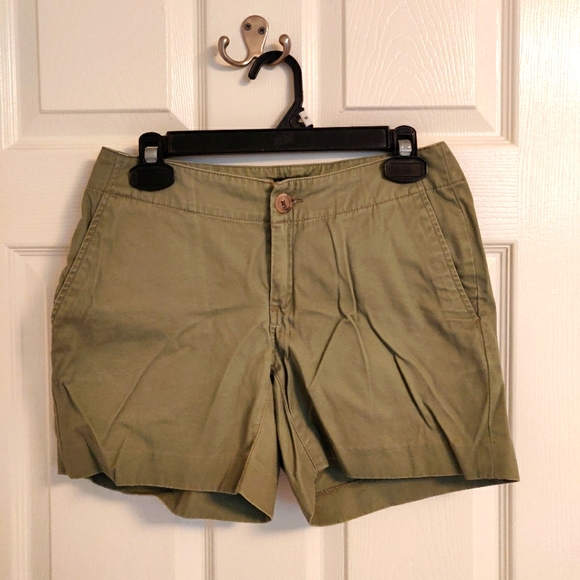 Banana Republic cotton shorts army green size 0 - Picture 1 of 6